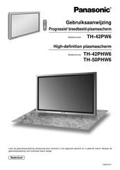 Panasonic TH-42PW6 Gebruiksaanwijzing