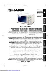 Sharp R-875 Gebruiksaanwijzing