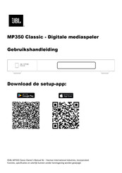 JBL MP350 Classic Gebruikshandleiding