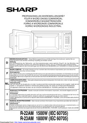 Sharp R-22AM Gebruiksaanwijzing