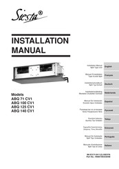 Daikin Siesta ABQ 125 CV1 Installatiehandleiding