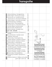 Hansgrohe Crometta 85 Vario/Unica'Crometta Set 27763000 Gebruiksaanwijzing