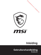 MSI GS65 8SE-027BE Gebruikershandleiding