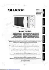 Sharp R-232F Gebruiksaanwijzing