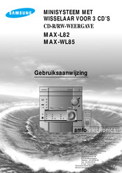 Samsung MAX-L82 Gebruiksaanwijzing