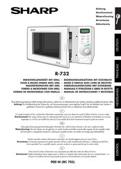 Sharp R-732 Gebruiksaanwijzing