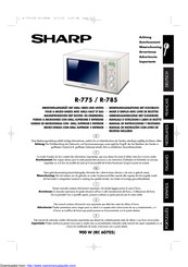 Sharp R-785 Gebruiksaanwijzing