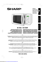 Sharp R-734 Gebruiksaanwijzing