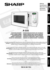 Sharp R-332 Gebruiksaanwijzing