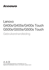 Lenovo G505s Gebruikershandleiding