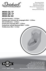 Petsafe Drinkwell MINI-UK-17 Gebruiksaanwijzing