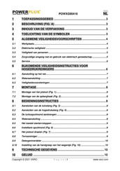 Powerplus POWXG90416 Gebruiksaanwijzing