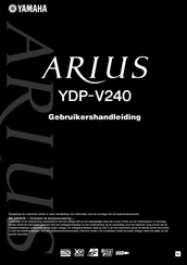 Yamaha ARIUS YDP-V240 Gebruikershandleiding