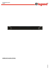 LEGRAND 4 306 26 Gebruikershandleiding