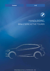 BMW ACTIVE TOURER 218d 2022 Handleiding