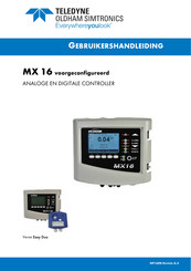 TELEDYNE OLDHAM SIMTRONICS MX 16 Gebruikershandleiding