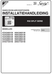 Daikin Siesta ARXC60DV1B Installatiehandleiding