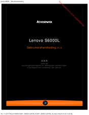 Lenovo S6000L Gebruikershandleiding