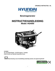 Hyundai HG4000 Instructiehandleiding