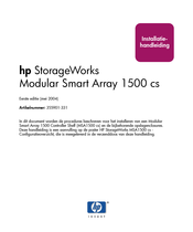 HP StorageWorks Modular Smart Array 1500 cs Installatiehandleiding