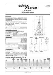 Spirax Sarco 37DE Technische Fiche