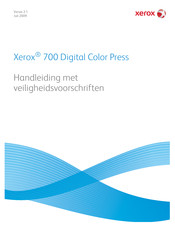 Xerox 700 Digital Color Press Handleiding
