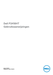 Dell P2418HTt Gebruiksaanwijzingen