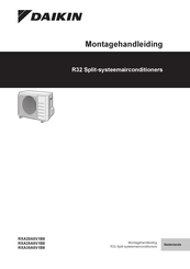 Daikin RXA20A5V1B8 Montagehandleiding