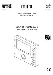 Urmet Miro 1750/15 Handleiding
