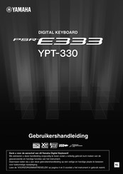 Yamaha PSR-E333 Gebruikershandleiding