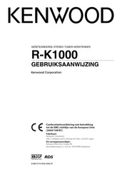 Kenwood R-K1000 Gebruiksaanwijzing