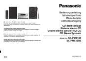 Panasonic SC-PMX100B Gebruiksaanwijzing