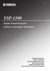 Yamaha YSP-1100 Gebruiksaanwijzing