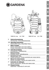 Gardena 1798 Gebruiksaanwijzing