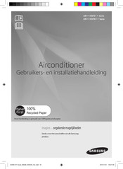 Samsung AR HSFN Series Gebruikers- En Installatiehandleiding