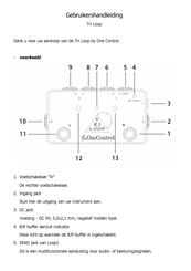 One Control Tri Loop Gebruikershandleiding