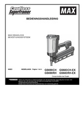 Max Cordless SuperFramer GS683RH-EX Bedieningshandleiding