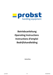 probst SG-60-PGL2 Bedrijfshandleiding