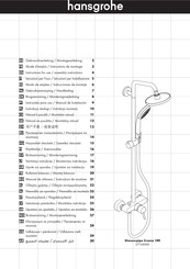 Hansgrohe Showerpipe Croma 100 27154000 Gebruiksaanwijzing