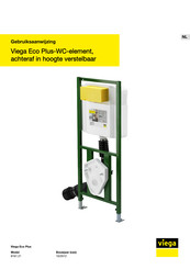 Viega Eco Plus-WC 8161.21 Gebruiksaanwijzing