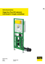 Viega Eco Plus-WC 8161.22 Gebruiksaanwijzing