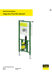 Viega Eco Plus-WC 8161.92 Gebruiksaanwijzing