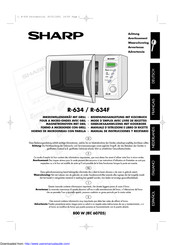 Sharp R-634F Gebruiksaanwijzing