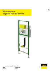 Viega Eco Plus WC 8161.15 Gebruiksaanwijzing