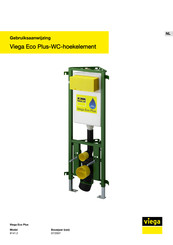 Viega Eco Plus-WC 8141.2 Gebruiksaanwijzing