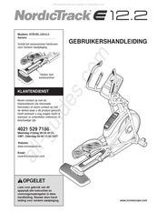 NordicTrack E 12.2 Gebruikershandleiding