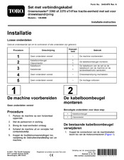 Toro Greensmaster eTriFlex 3370 Installatie-Instructies
