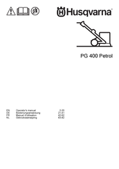 Husqvarna PG 400 Petrol Gebruiksaanwijzing