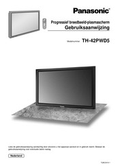 Panasonic TH-42PWD5EX Gebruiksaanwijzing