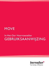 Bernafon MOVE 315 ITC DM VC Gebruiksaanwijzing